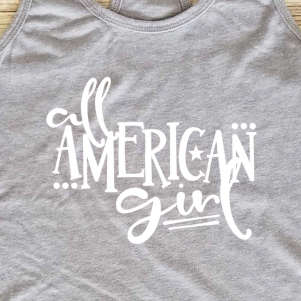 All American Girl - Women's Fitted Tank Top